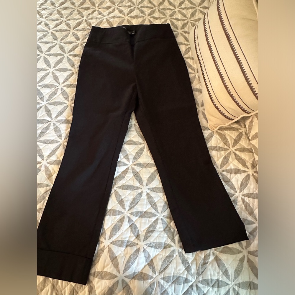 Black stretch dressy capri pants